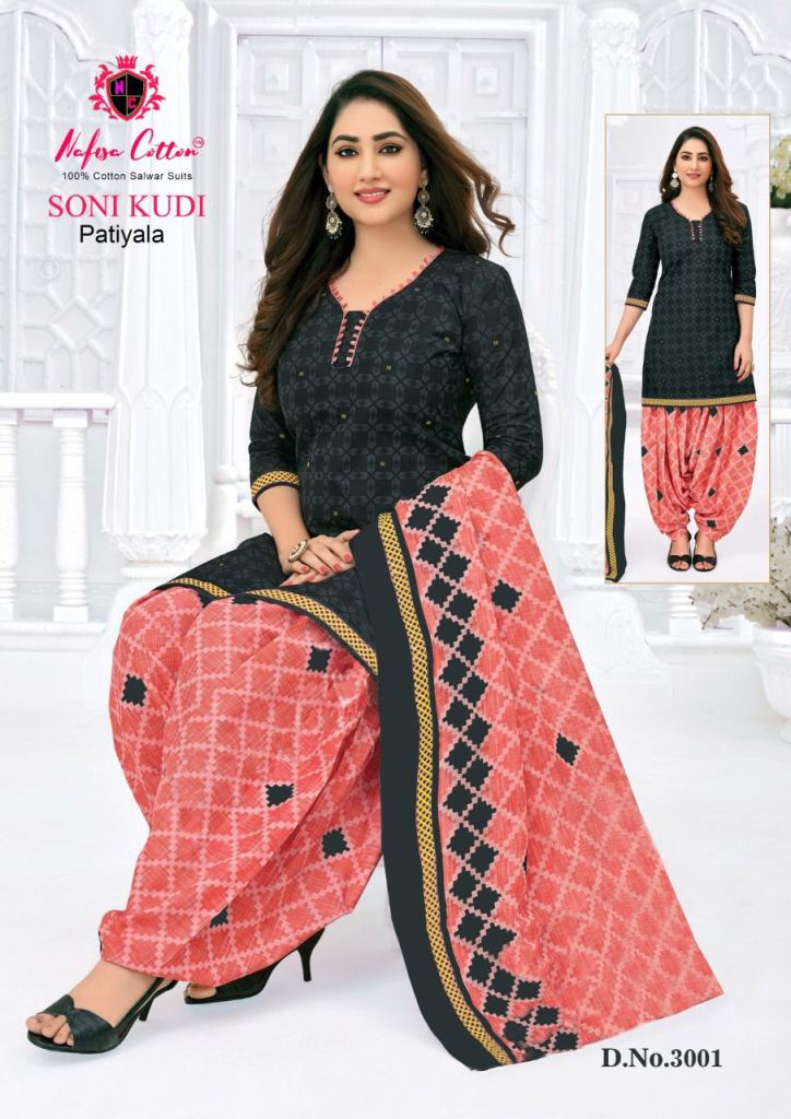Nafisa Soni Kudi  vol 3 cotton Printed Dress Material 