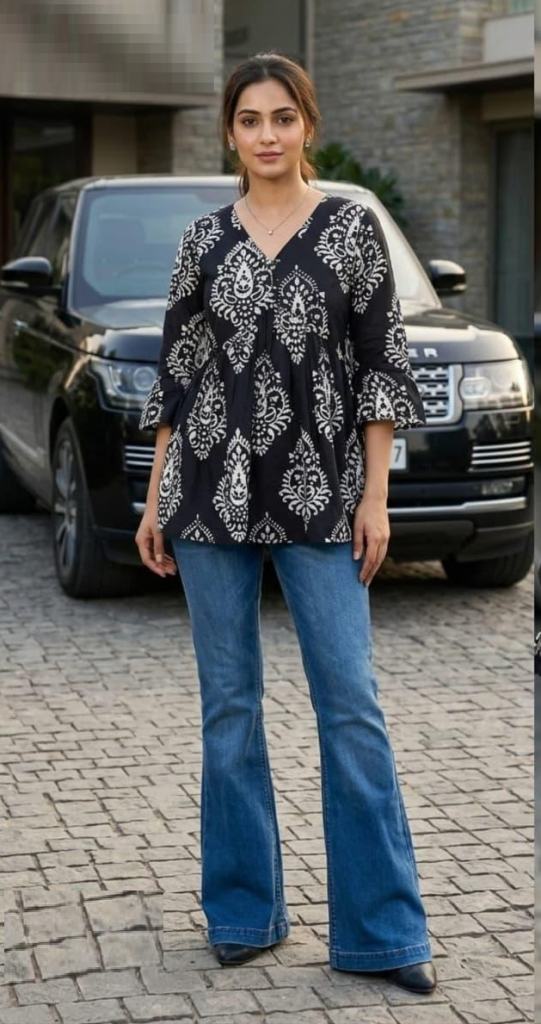 Naisha K 1024 Cotton Printed Tops