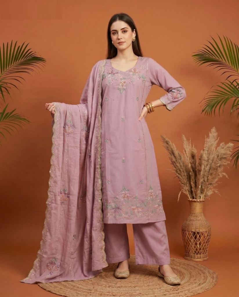 Naisha K 1079 Kurti With Bottom Dupatta