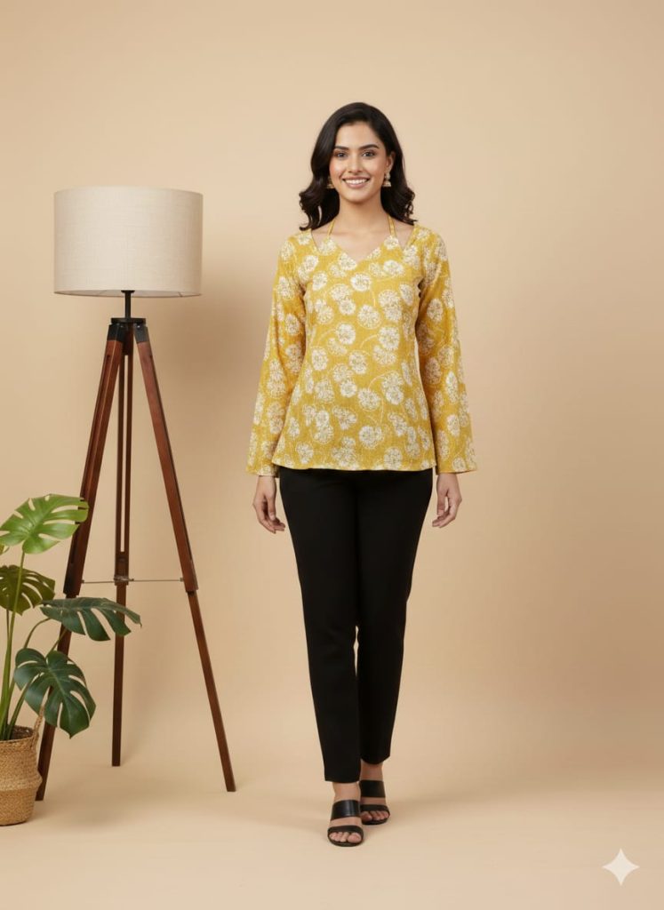 Naisha K 706 Printed Stylish Wear Top 