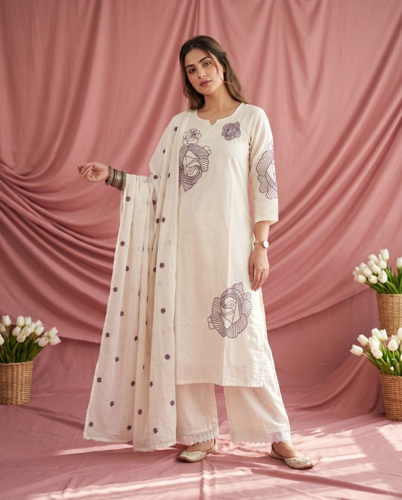 Naisha K 914 Kurti With Bottom Dupatta