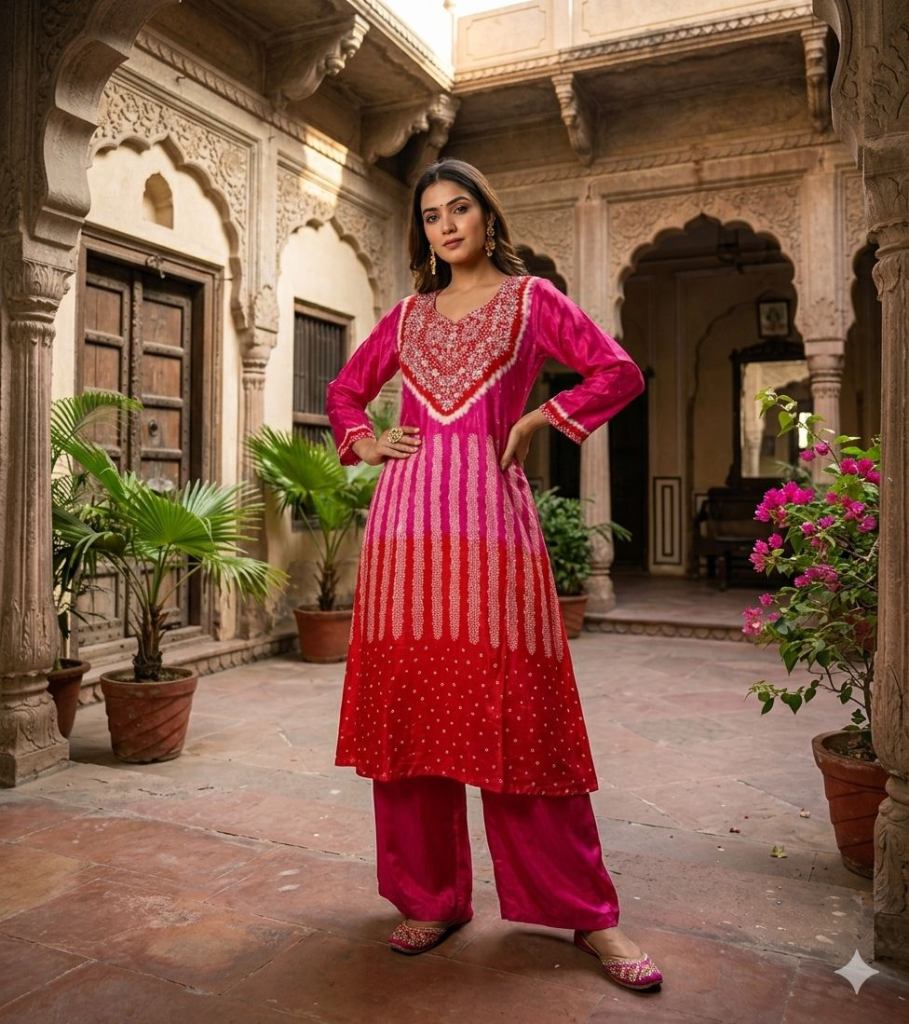 Naisha K 928 Kurti With Bottom