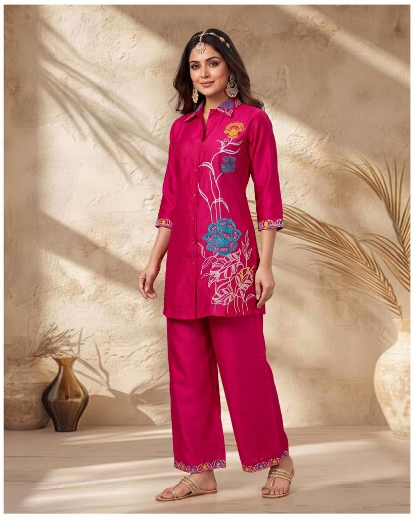 Naisha K 953 Worked Co Ord Set