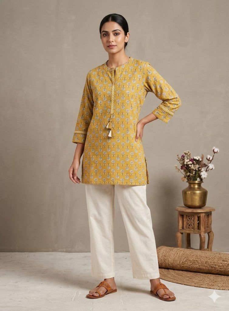 Naisha Short Kurti Vol 2 Tie Lace Tops