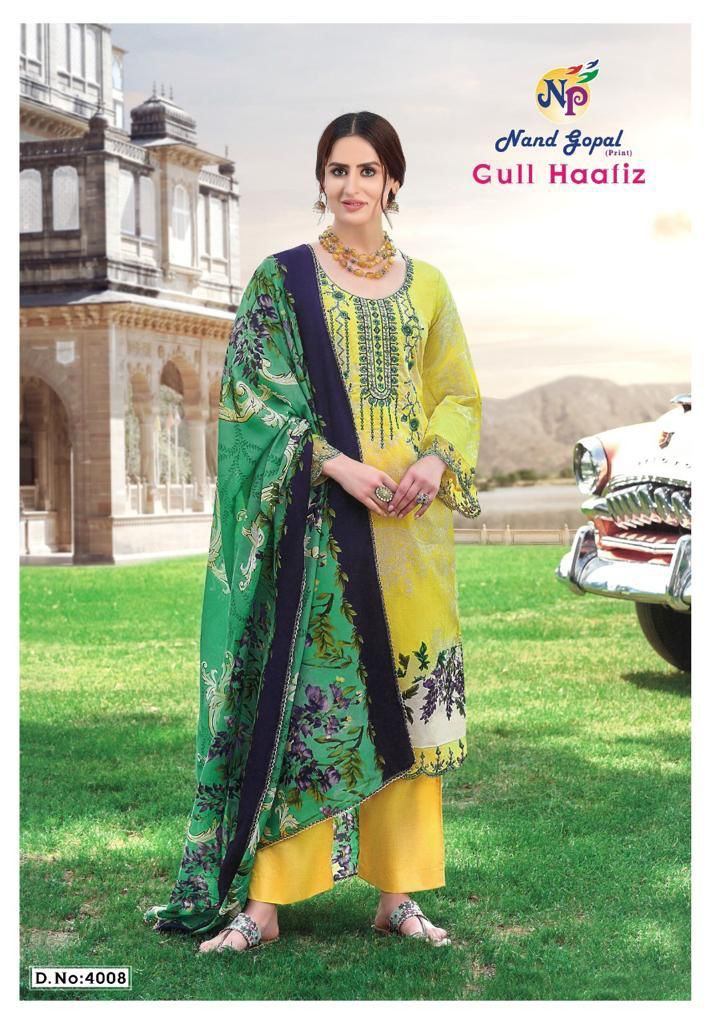 Nand Gopal Gull Haafiz vol 4 Karachi Cotton Dress Buy cotton dress material catalogue at wholesale Rate 