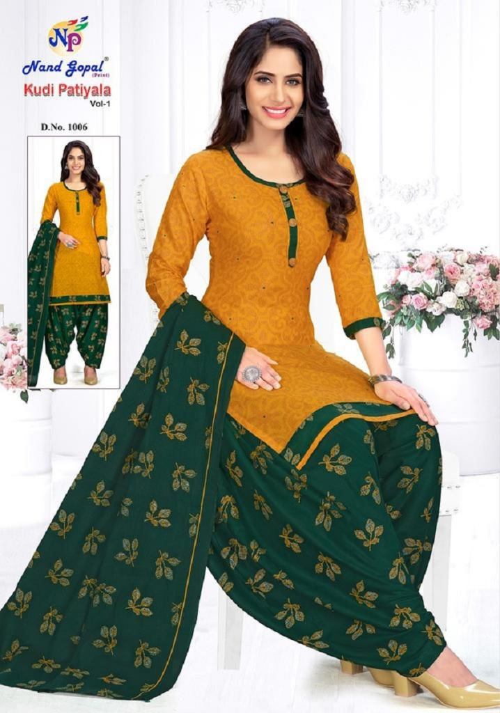 Nand Gopal Kudi Patiyala Vol 1 Casual Wear Cotton Printed Dress Material
