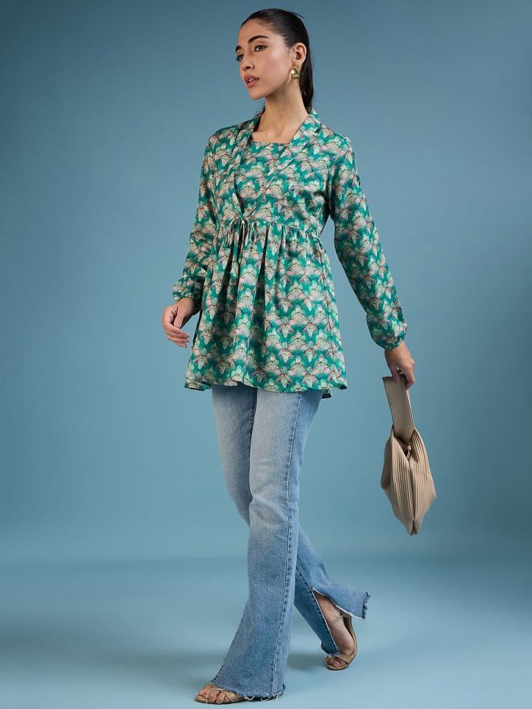 Navya 9 Casual Printed Rayon Top Kurti