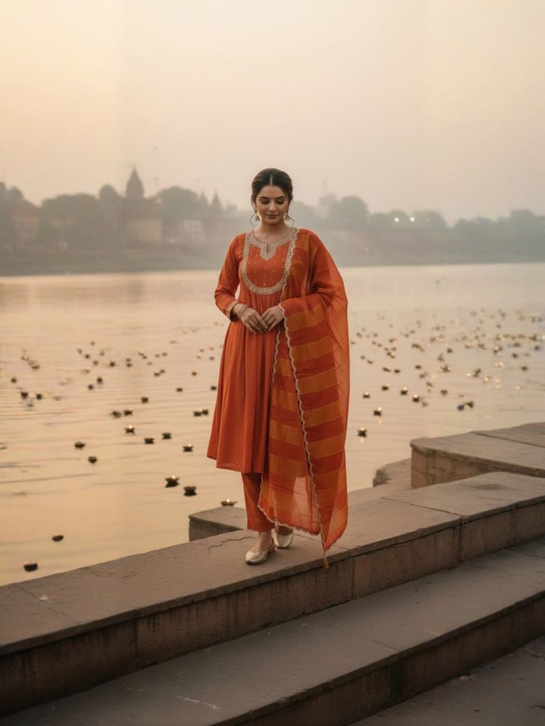 Navya Kurti 189 Embroidery Worked Kurti With Bottom Dupatta