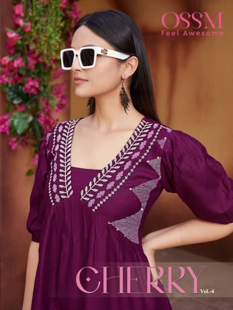 New Ossm Cherry Vol 4 Amazing Western Casual Wear Kurtis