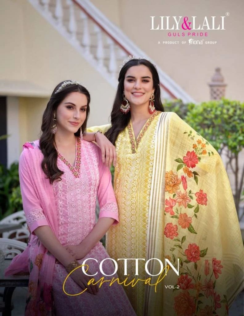 New Presenting Lily And Lali Cotton Carnival Vol 2 Beautiful Ready Made Collection