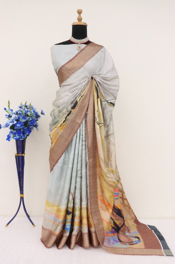 Nitara Jalpa Sarees Lichi Jacquard Silk Saree 