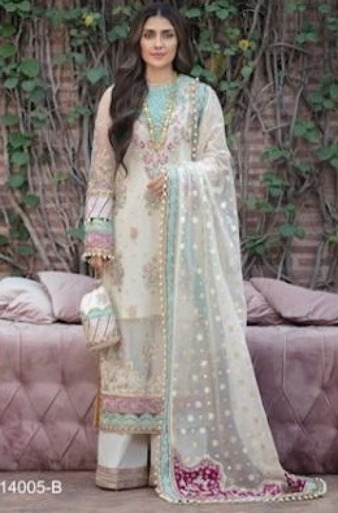 Noor Aafozeh Vol 2 catalog  Hit Collection 14005 Fancy Georgette Pakistani Salwar suits