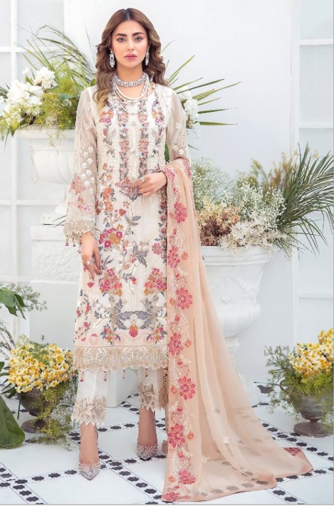 Noor Chevron Vol 6 Georgette Wear Pakistani Salwar Suits Catalog