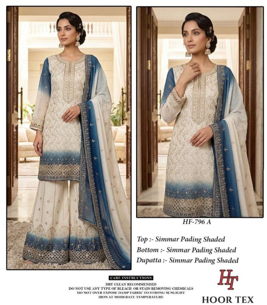 Noor Elina Shaded Embroidered Salwar Kameez Collection