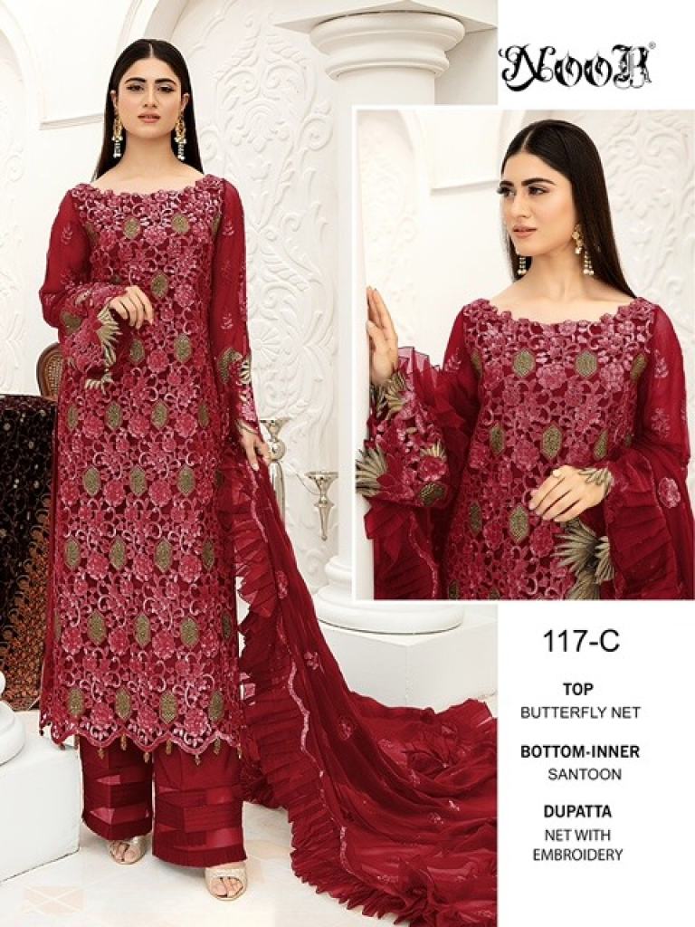 Noor Hit 117 Catalog Embroidery Wear Pakistani Salwar Kameez
