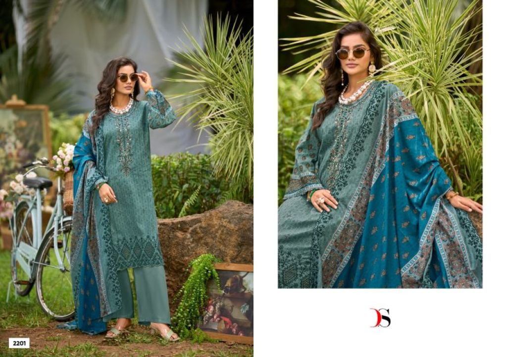 Noor Mahal Vol 22 Cotton Embroidered Pakistani Salwar Kameez Collection