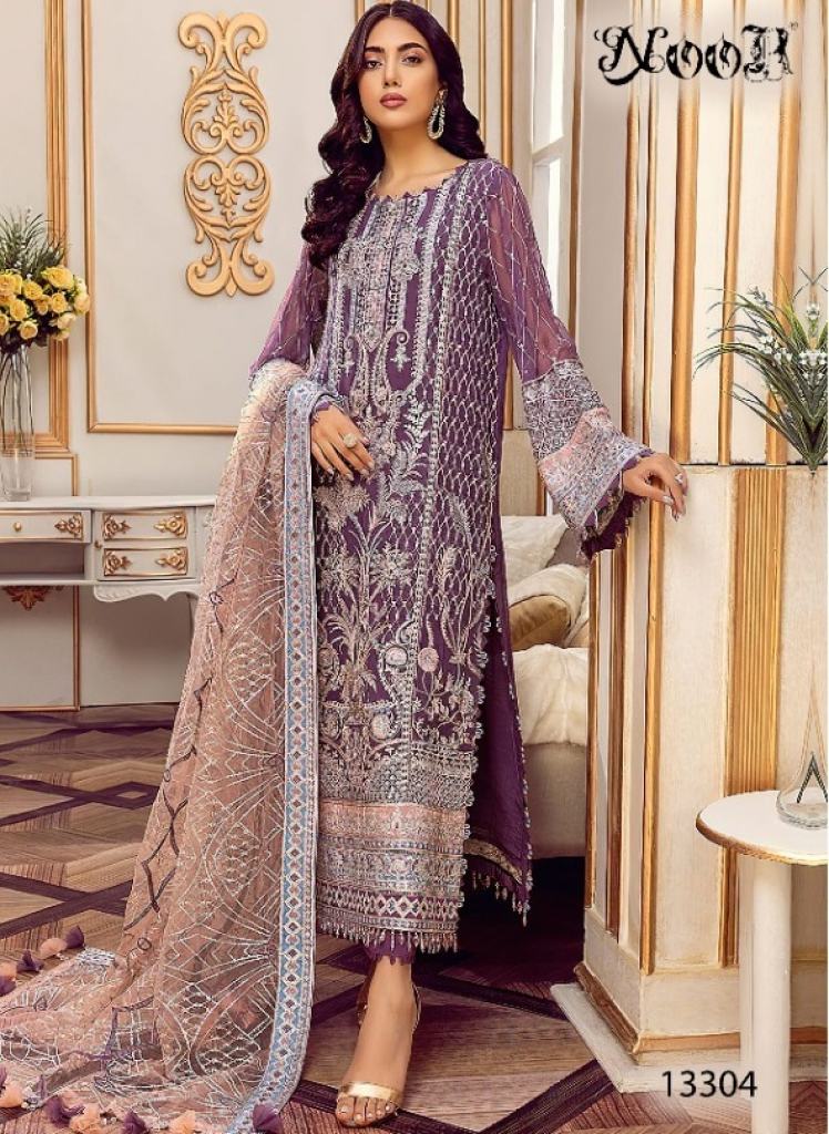 Noor Minhal vol 5 catalog Georgette  Pakistani Salwar Kameez