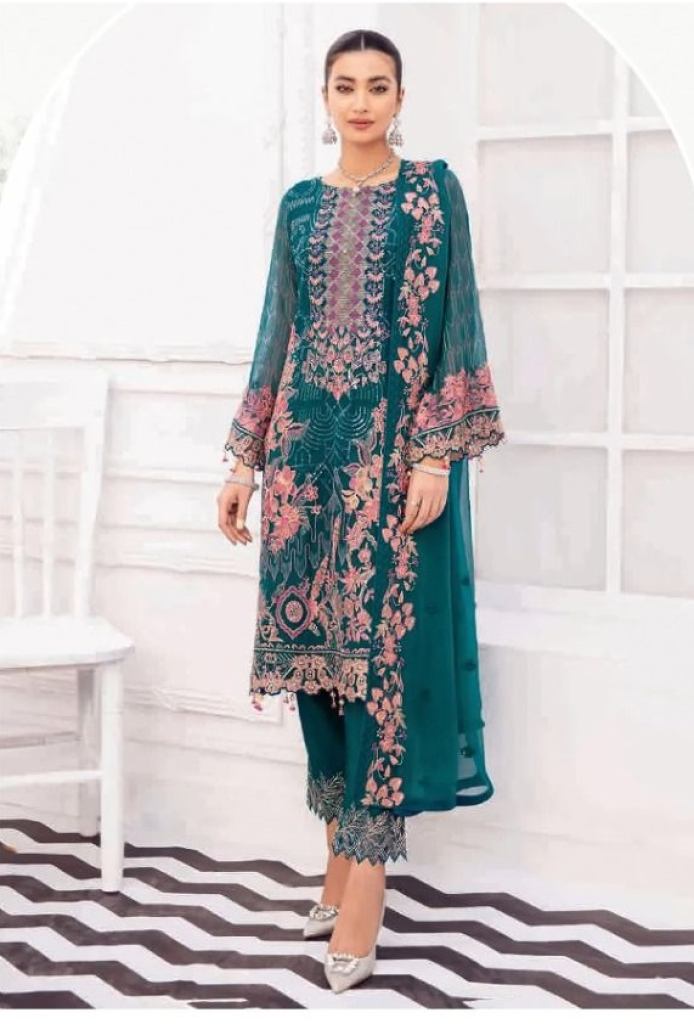 Noor Minhal vol  7 Georgette Embroidery Pakistani Salwar suits 