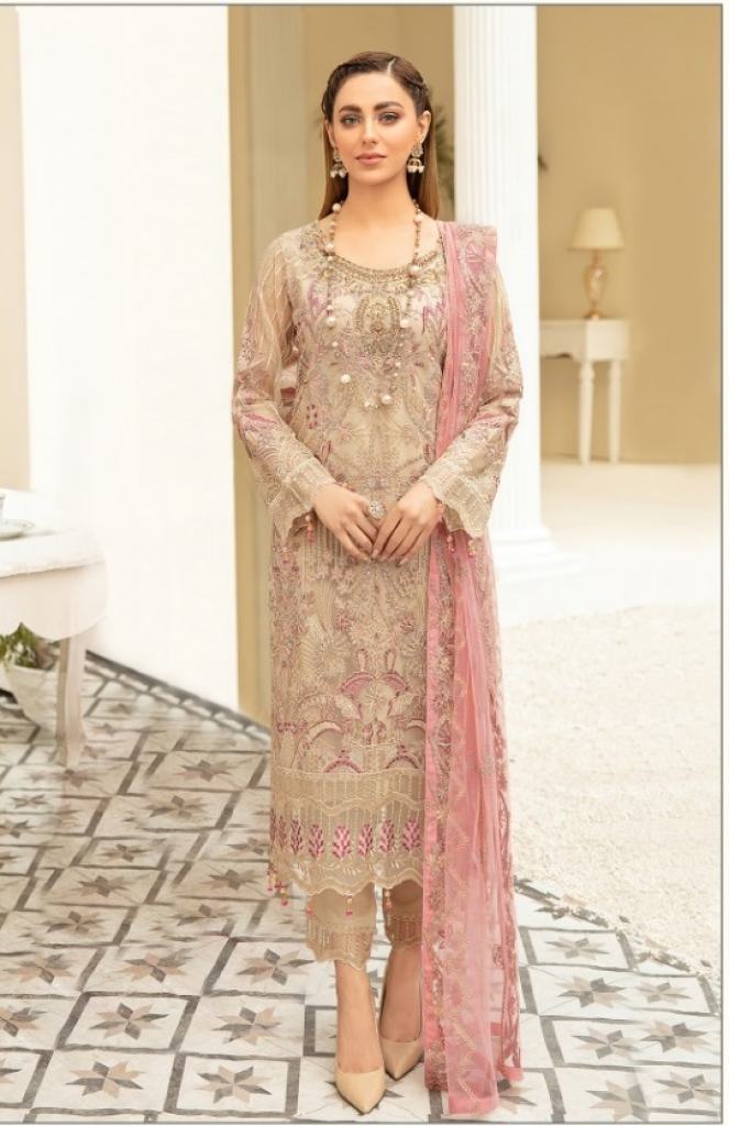 Noor Rangoon  vol 3  catalog Georgette Heavy Embroidery  Pakistani Salwar suits