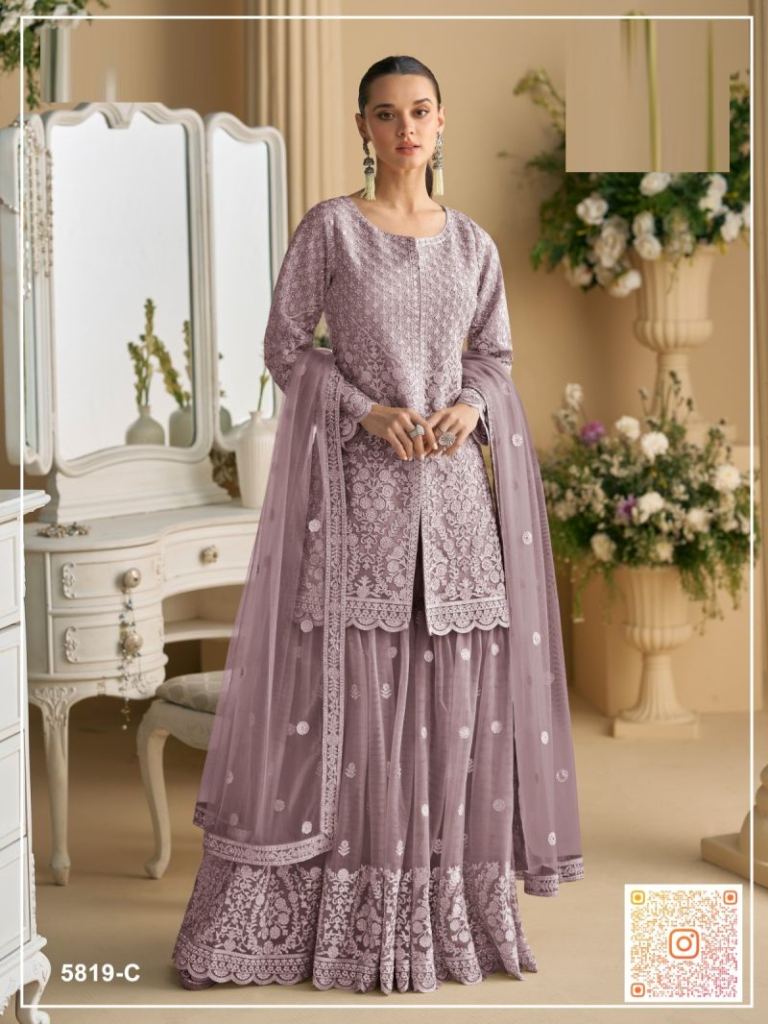 Nooraya Readymade Net Chain Work Salwar Kameez