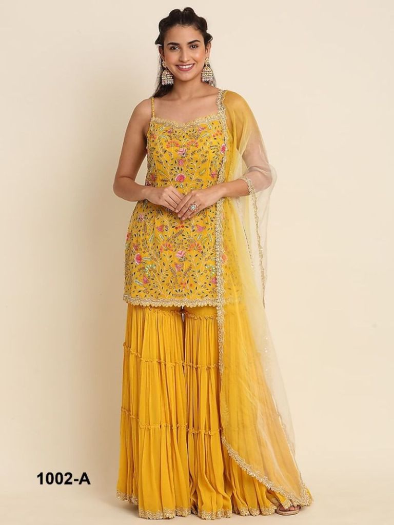 Noorika Fox Georgette Embroidered Suit