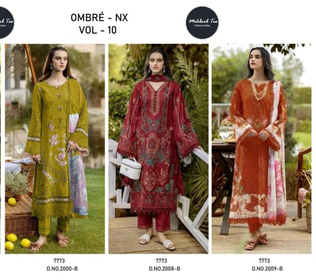 Nooriya Cambric Cotton Embroidered Salwar Kameez Collection