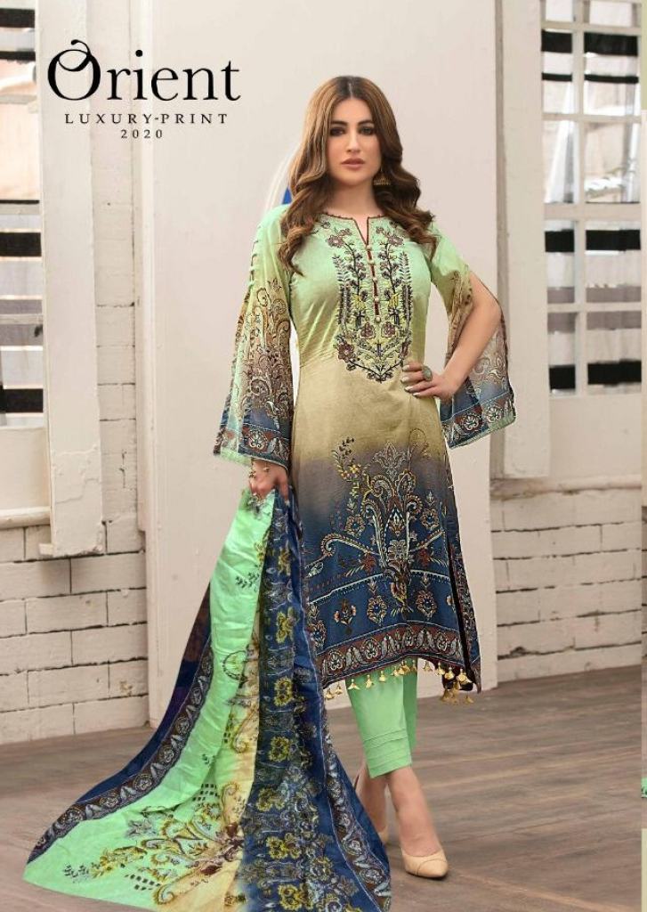 Orient Luxury Print 2020 Lawn Karachi Dress Material