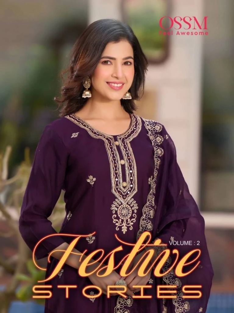 Ossm Festive Stories Vol 2 Roman Silk Ready Made Collection