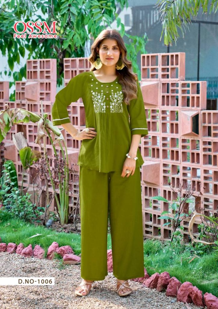 Ossm Glamour Jaipuri Co Ord Set 