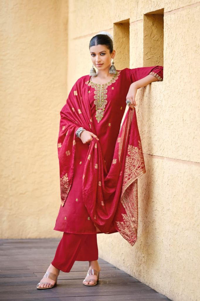 Ossm Heer Embroidery Work Kurti Pant And Dupatta