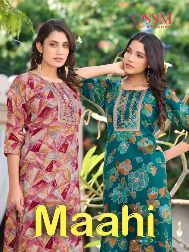 Ossm Maahi Vol 2 Afghani Style Kurti With Pant