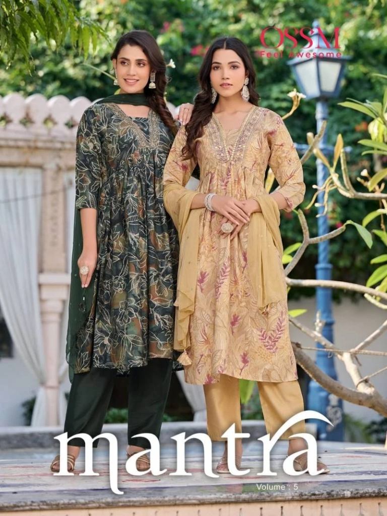 Ossm Mantra Vol 5 Premium Chanderi Kurti Bottom With Dupatta