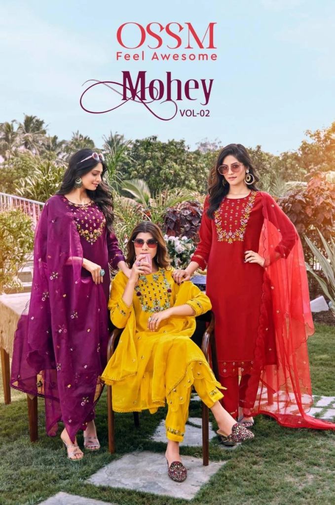 Ossm Mohey Vol 2 Viscose Roman Silk Designer Salwar Suit 