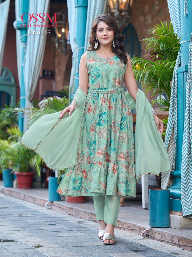 Wanna by Sheen naira vol 3 Fancy Naira Kurti With Pant and Fancy Dupatta  Catalogue