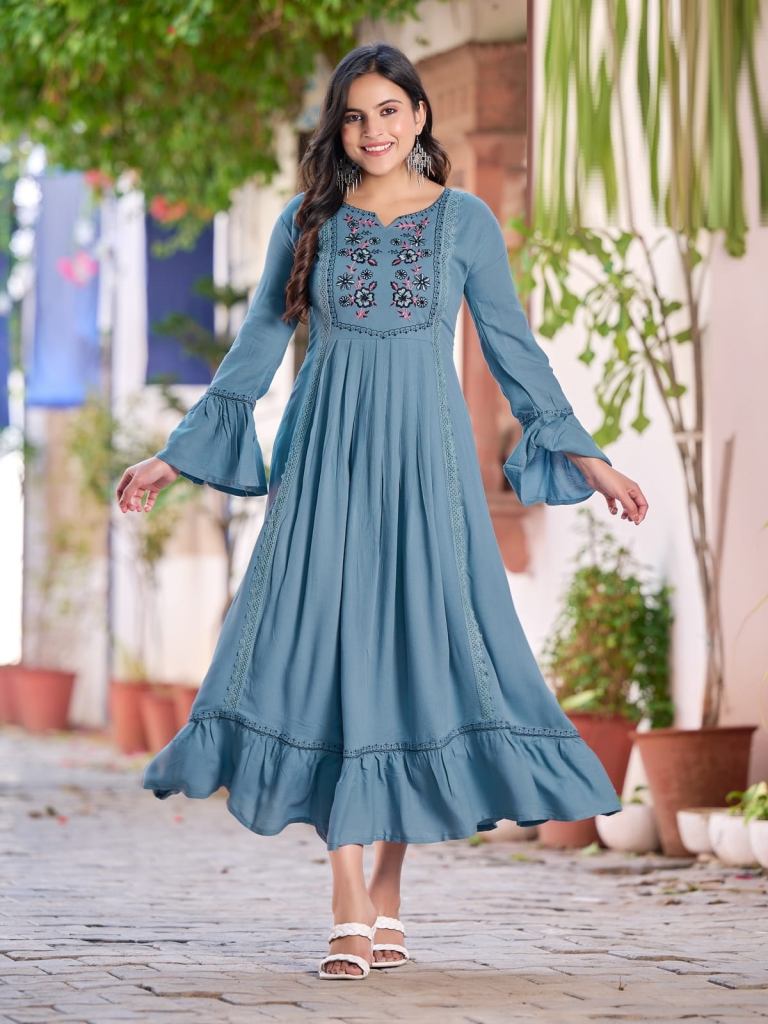 Ossm Status Vol 1  Party Wear Designer Long Kurtis Collection