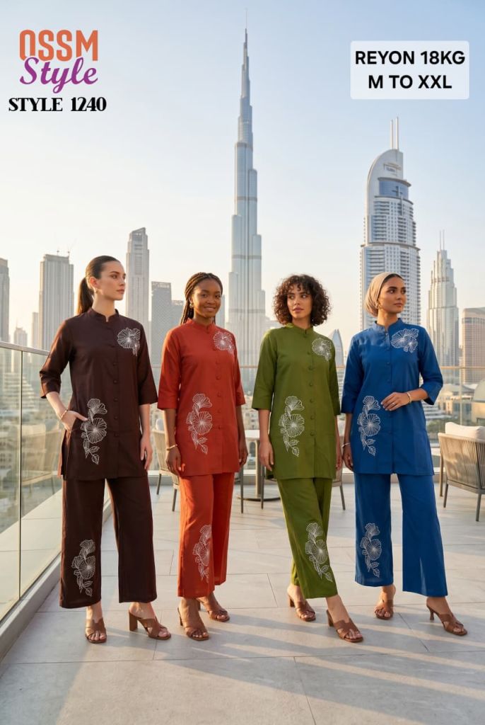 Ossm Style 1240 Thread Wokred Co Ord Set
