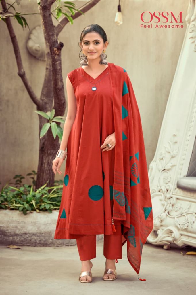 Ossm Style Mahiya Vol 2 Kurti With Bottom Dupatta