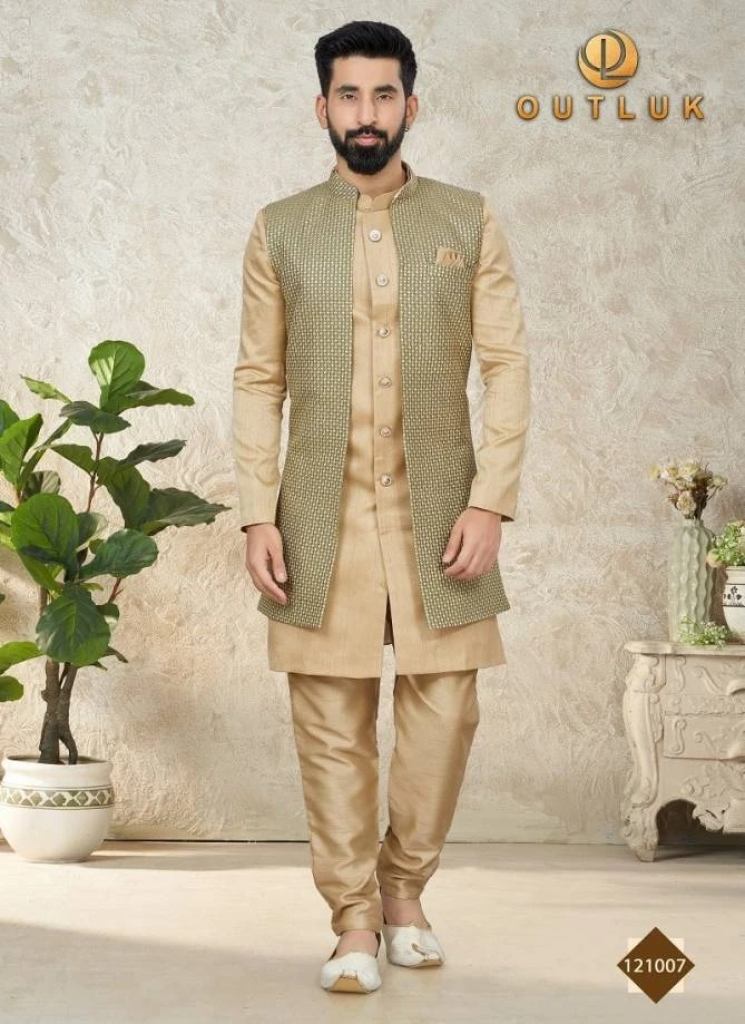 Outluk Vol 121 Mens Kurta Pajama With Jacket Collection