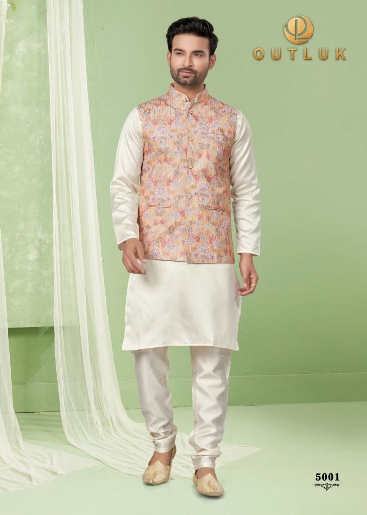 Outluk Wedding Collection Vol 5 Kurta Pajama With Jacket