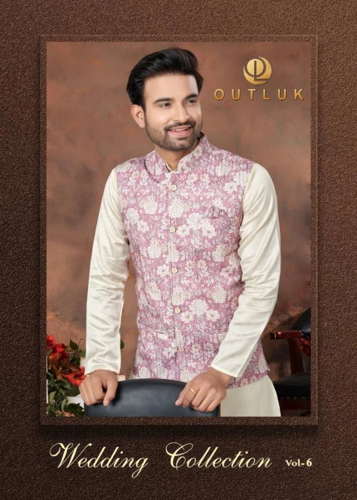 Outluk Wedding Collection Vol 6 Kurta Pajama With Jacket