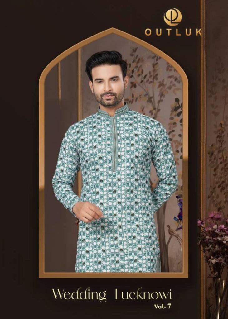 Outluk Wedding Collection Vol 7 Pintex Lucknowi Kurta Pajama