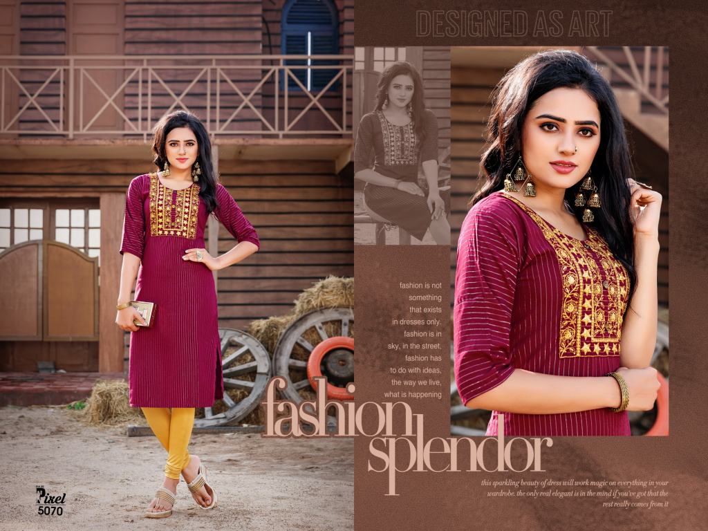HAPPINESS BY BLUE HILL BRINGS NEW CATALOGUE OF BOTH LINE ZIP FEEDING KURTI  AT MANUFACTURER RATE BY ASHIRWAD AGENCY - Ashirwad Agency