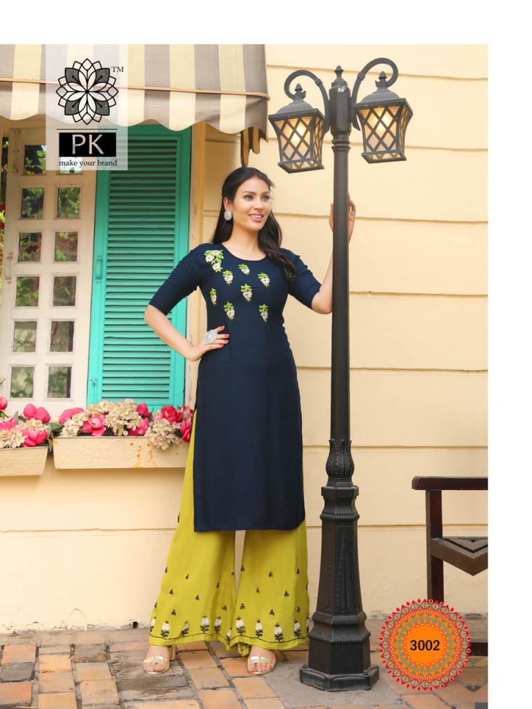 Mayree-Vrinda Designer Kurti With Plazo Designer Wholesale Collection :  Textilecatalog