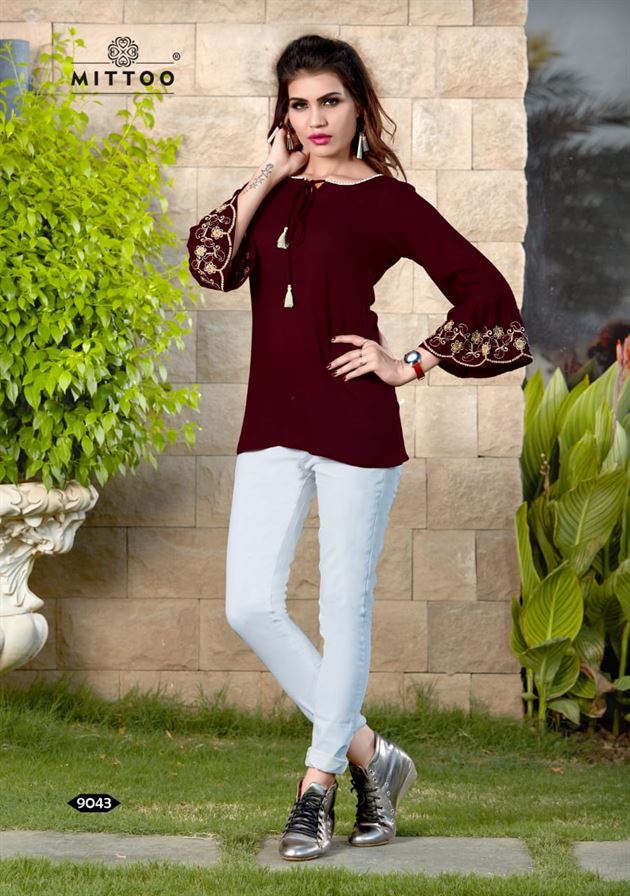 Poorva Vol 6 by mittoo ladies western top 