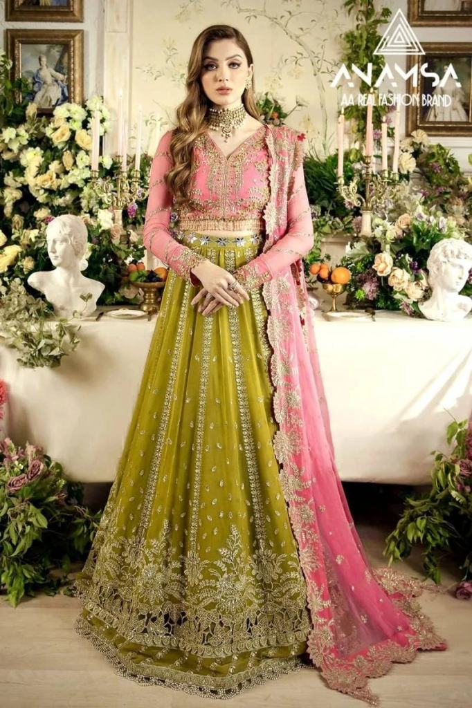 Pakistani Anamsa 425 Georgette Designer Lehenga Choli 