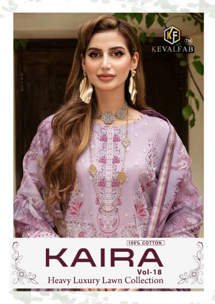 Pakistani Keval Kaira Vol 18 Beautiful Karachi Cotton Karachi Dress Material 