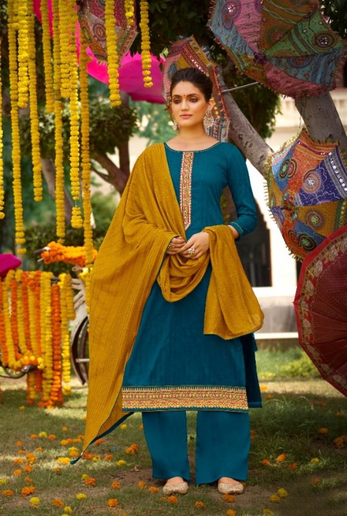 Panch Ratna Aagman Silk Designer Ethnic Wear Salwar suits catalog  