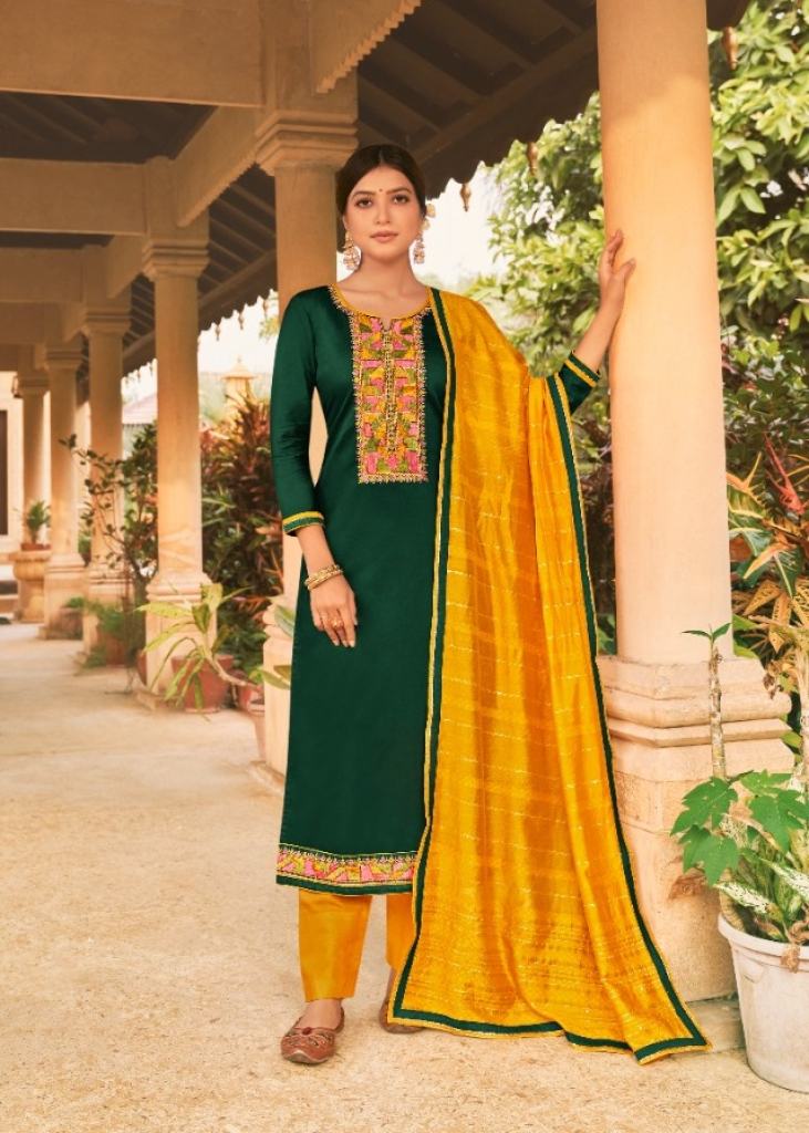 Panch Ratna Antra Silk Designer Embroidery Salwar suits catalog  