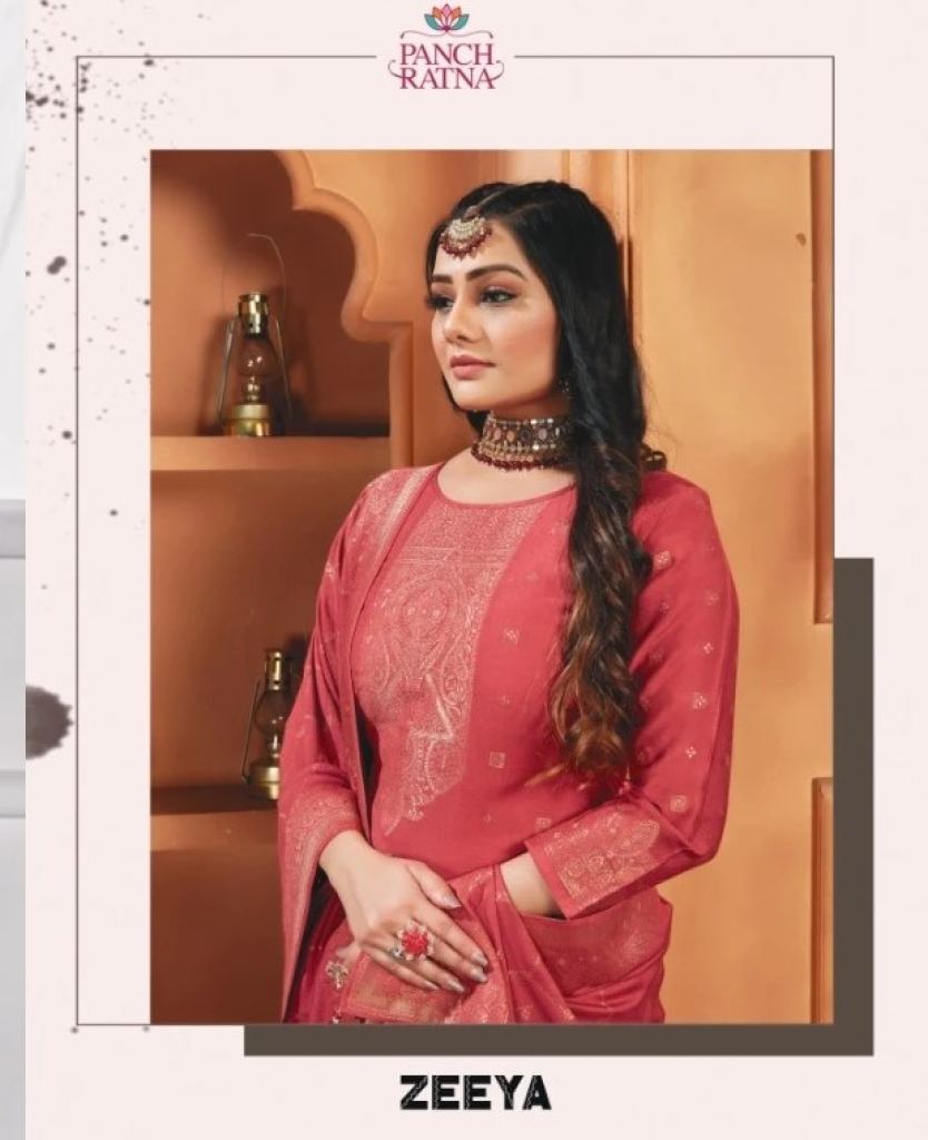 Panch Ratna Zeeya Pashmina Jacquard Dress material