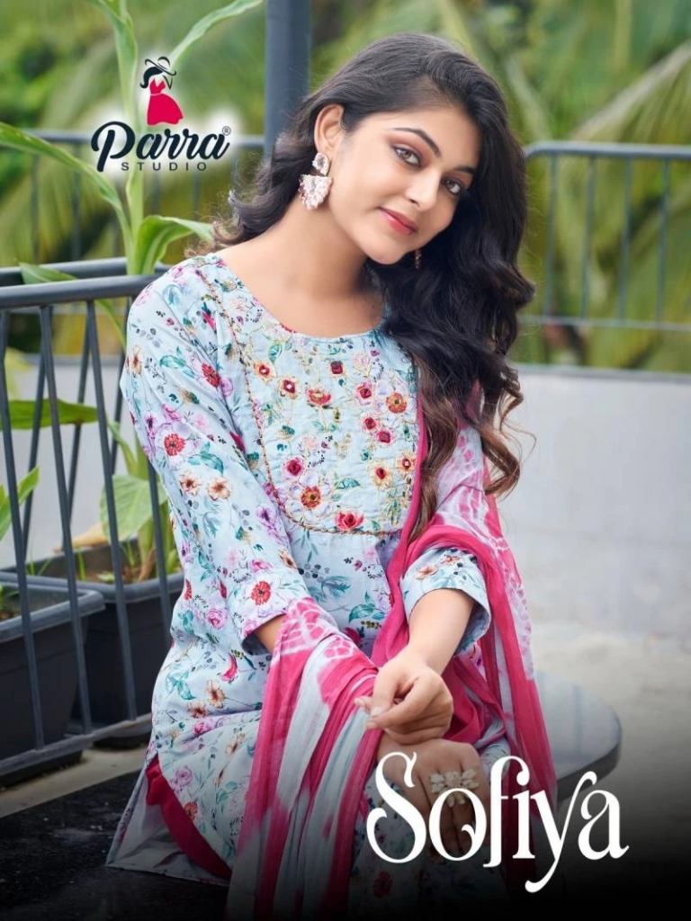 Parra Sofiya Vol 1 Muslin Digital Printed Kurti Sets